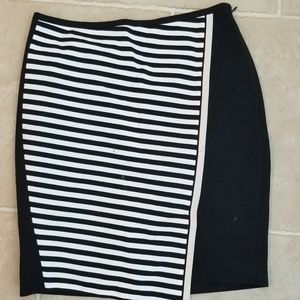 White House black market strip skirt